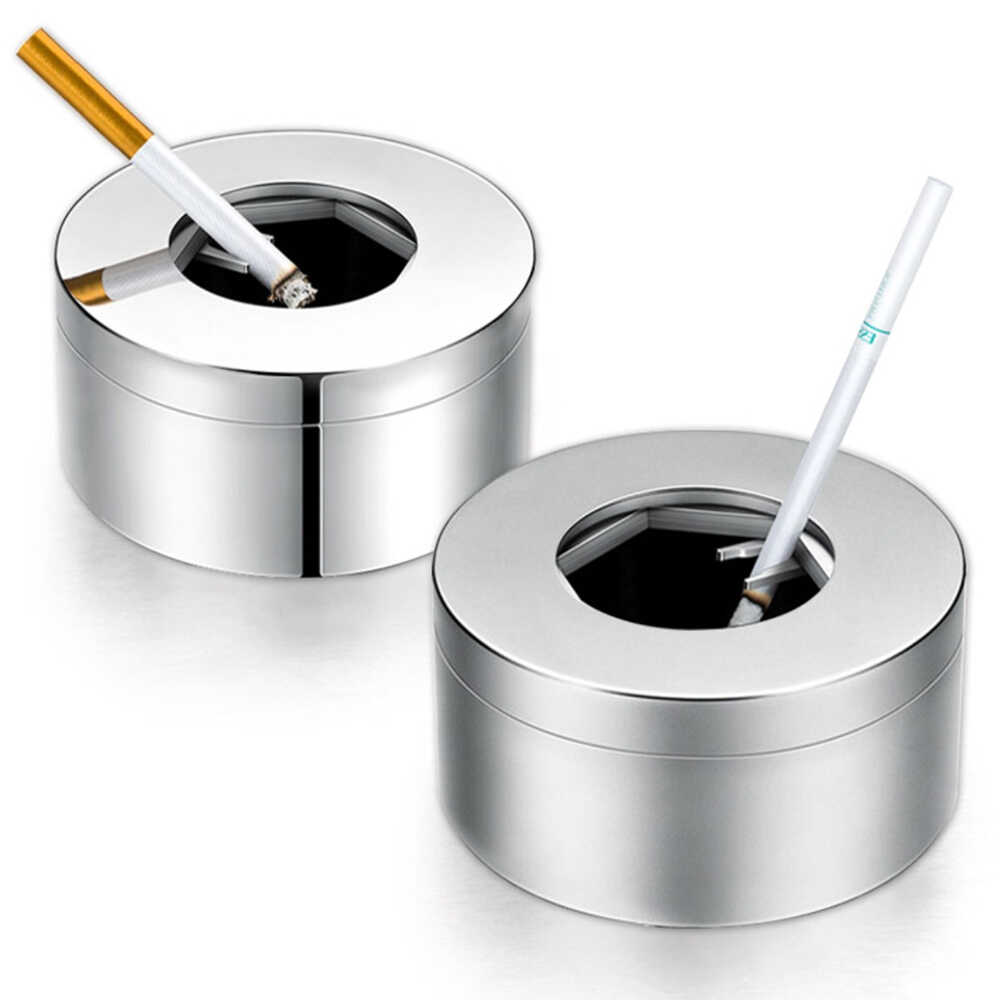 LinkMejor Handmade Alloy Openable Mechanical Ashtray Desktop Ornaments Science Discovery Toys