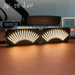 AK-DB16VU Electronic VU Retro Level Indicator 16-Bit Dual Mode Voice-Activated Music Level Indicator Music Spectrum Display