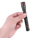 LinkMejor LED Zoomable Penshape Detection Flashlight Focus Adjustable Mini LED Torch Penlight Pocket Light