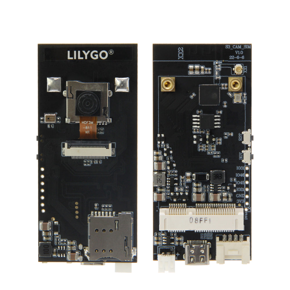 LinkMejor® T-SIMCAM ESP32-S3 CAM Development Board WiFi Bluetooth 5.0 Wireless Module With OV2640 Camera TF Slot Adapt T-PCIE SIM