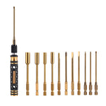 12Pcs 1.5/2/2.5/3/4/5.5mm Hexagonal Wrenches Hex Phillips Nut Slotted Screwdrivers Tool Kit for RC Model