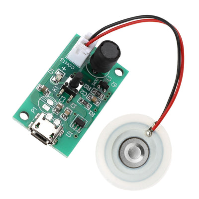 LinkMejor Mini Humidifier DIY Kits Mist Maker and Driver Circuit Board Double Spray Head Heavy Fog Experimental Equipment Fogger Atomization Film Atomizer Sheet Mini Oscillating