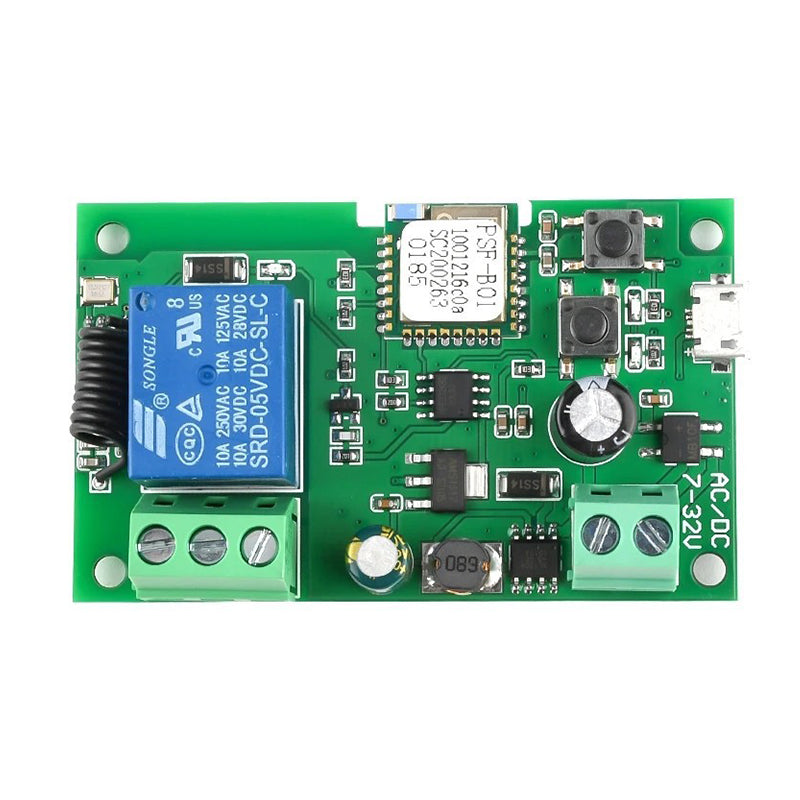 1 Channel Ewelink Wifi RF Switch Module Self-Locking DC 5V 7-32V Wireless APP Remote Control Alexa Googole Smart Home