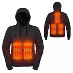 Winter Hooded Electric Heating Sweatshirt Heated Clothes for Men USB Heating Sweatshirt Warm Motorcycle Outdoor Clothing M/L/XL/XXL/XXXL/4XL