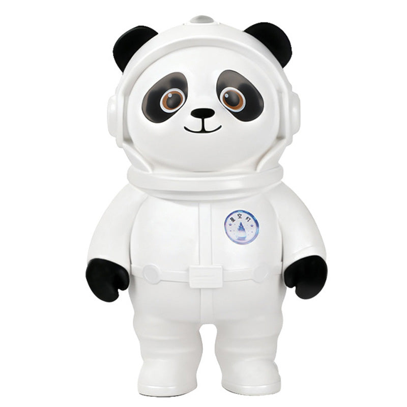 Elfeland Cute Spaceman Panda LED Galaxy Projector Lamp With Built-in bluetooth Speaker Star Projection Night Light Bedroom Decoration Gift for Kids Adults