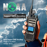 Quansheng TK118 Walkie Talkie 10W Dual Band Radio 999 Channels Long Range Rechargeable Two Way Communication Device Portable FM Receiver