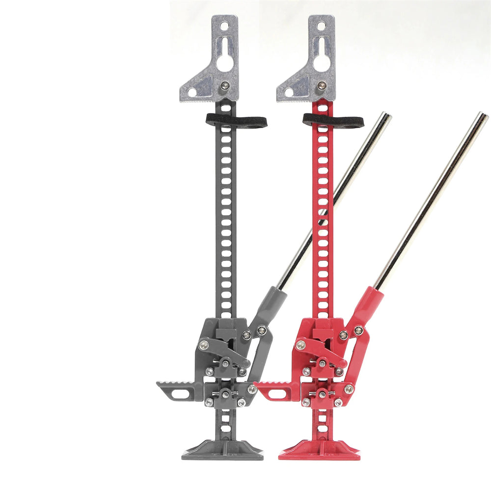 Simulation Slideable Metal Jack Lift Tool for 1/10 RC Rock Crawler Car Upgrade Parts Compatible with Traxxas TRX4 Axial SCX10 Vehicles Models Spare Parts