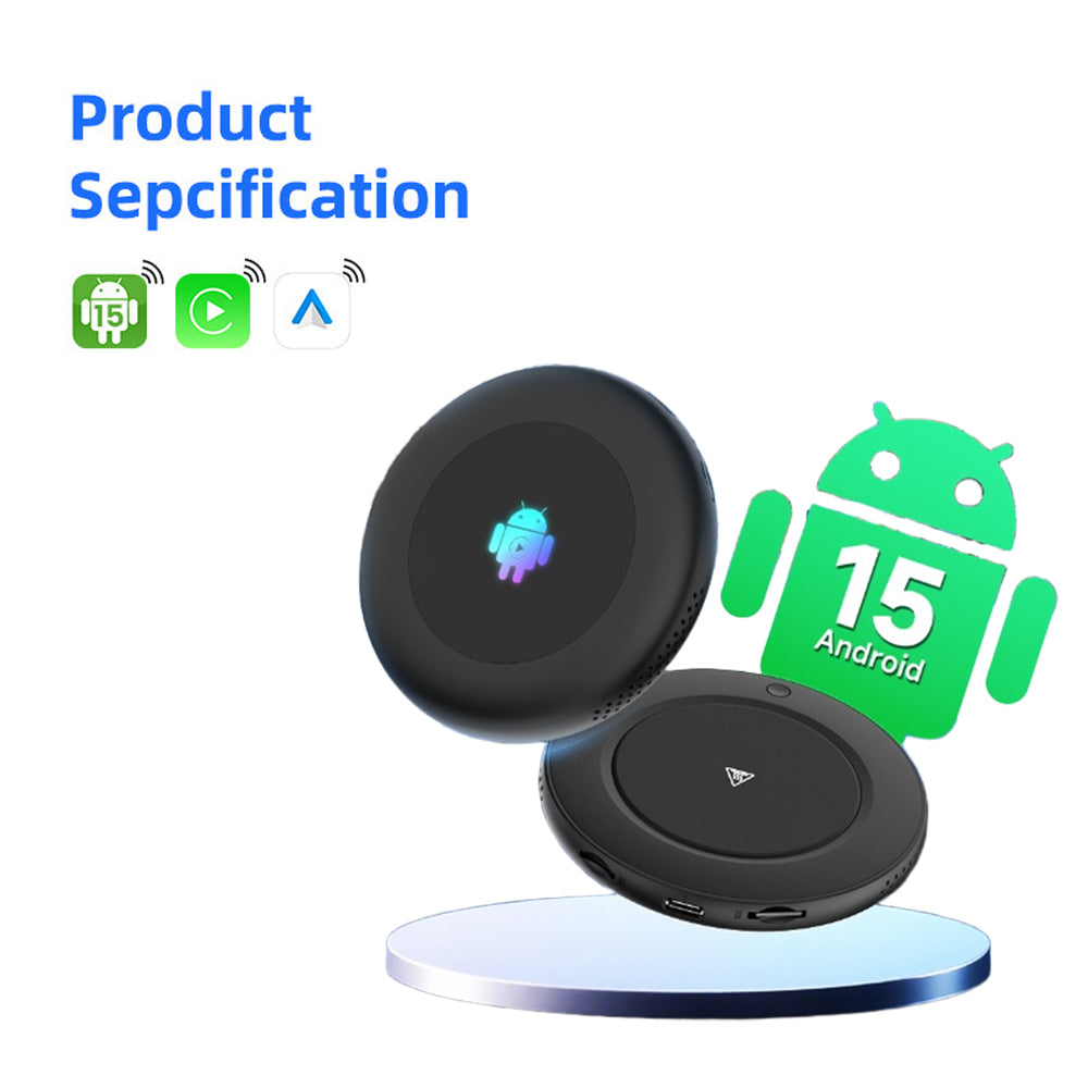 Tbox Ultra2 3-in-1 Android 15.0 SM6350 Tv Box CarPlay Wireless Android Auto Wireless Adapter Support Youtube Netfilx IPTV GNSS