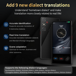 S35 AI Translator 148 Languages 19 Offline Photo Translation Real Time Voice Two Way ChatGPT DeepSeek Portable Travel Translation Device