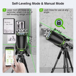 Huepar S04CG 4D 16 Line Laser Level Self-Leveling LCD Screen Bluetooth Connectivity Rechargeable Battery IP54 Waterproof Type-C Charging