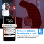 SXT019 Tuya WIFI Smart Security Camera 1080P HD 120° Wide Angle Human Auto Motion Tracking Night Vision Two-Way Audio Surveillance Camera for Home Security