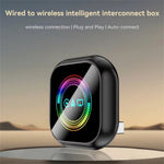 LinkMejor Q1AQ 3in1 Wireless CarPlay Android Auto Adapter MirrorLink / AirPIay Screen Mirroring USB Dog Bluetooth 5.0 Plug and Play