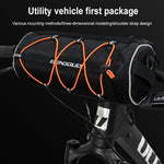 LinkMejor 2.5L Multi-functional Bike Handlebar Bag Portable Reflective Large Capacity Storage Shoulder Bag Bicycle Bag for Outdoor Cycling