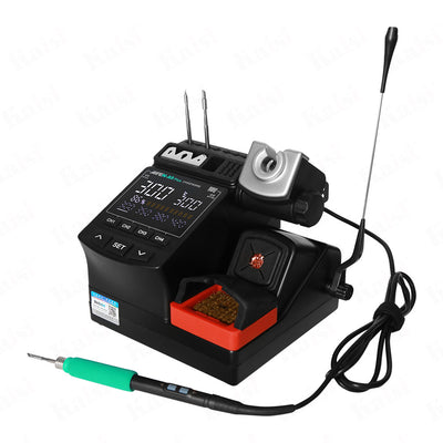 LinkMejor A9 Plus Soldering Station 120W Temperature Control 100°C-450°C Anti Splash Cleaner 4 Segment Storage 245 Tips