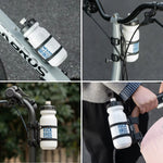 LinkMejor Magnetic Bike Bottle Cage Universal Quick-Release Water Bottle Holder for MTB Road Bikes Scooters Adjustable Strap Mount