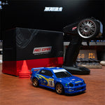 LinkMejor H1 H2 RTR 1/43 2.4G 4WD for Mazda Subaru Officially Licensed Drift RC Car with Gyro Full Proportional Remote Control Mini Race LED Light High-Speed Motor On-Road Racing Vehicle Model Boys Gifts Toys