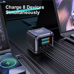 420W GaN Charger Station 8 Ports USB C PD3.1  Fast Charging Station With Digital Display