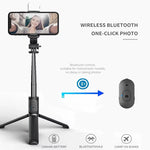 Q02S bluetooth Selfie Stick with Fill Light  Longer Length  Universal Phone Holder for Live Streaming
