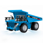 LinkMejor HG4-431 RTR 1/64 2.4G Mini RC Car Alloy Dump Truck Support App Remote Controlled LED Light Sound Engineering Vehicle Two Speed Desktop Toys Model Collection Gift For Boys