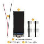 LinkMejor® T-Display-S3 AMOLED ESP32-S3 1.91-inch RM67162 Display Development Board WiFi Bluetooth 5.0 Wireless Module