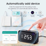 LinkMejor Type-C Plug In Zigbee3.0 Gateway Tuya Smart Hub Remote Control bluetooth Mesh Multi Mode Gateway Time Display Desk Wall Clock Voice Remote Control