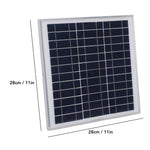 100W Solar Panel Kit Aluminum Frame Polycrystalline Cells 12V Off-Grid Power System MPPT Controller USB RV Boat Caravan Outdoor