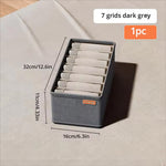 1PC 6/7/20 Grid Underwear Storage Box Socks Underwear Storage Drawer Division Multifunction Ale Household Wardrobe Classification