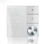 LinkMejor Wireless Matter Smart Thermostat Temperature Controller Wall-mounted 5A/16A Water Gas Boiler Heating Voice Control with Alexa Google Assistant