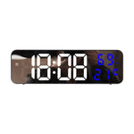 LinkMejor Digital Wall Clock Alarm Clock Large LED Display with Automatic Brightness / Indoor Temperature / Humidity Monitor / 12/24H For Home Office Classroom
