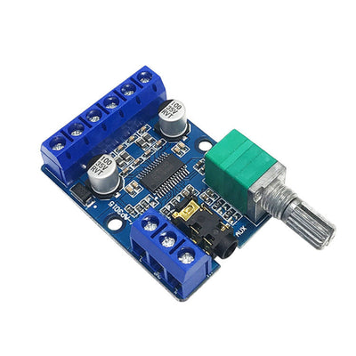 TPA3110 Stereo Audio Amplifier Board Class D 30Wx2 DC8V to 24V Dual Channel Mini Amp Module AUX Input Volume Knob DIY Home Audio Car Speaker