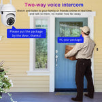 A7 Smart WIFI PTZ Security Camera 1080P Full HD Wide Angle Motion Infrared Night Vision Two-Way Audio Wireless IP Monitoring Surveillance Camera for Indoor Outdoor