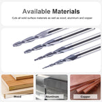 1/8 Inch Shank Tapered CNC Router Bits Ball Nose End Mill Set TiAIN Coated 2 Flute Cutting Tool for Carving Engraving Cutting Wood Metal Acrylic MDF