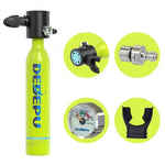 [US Direct] DEDEPU S3000PLUS-A 0.5L Scuba Tank 10-15 Minutes Underwater Outdoor Mini Dive Scuba Cylinder Diving Air Tank with Snorkel Mask Adapter