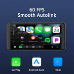 6.5 Inch Rotatable Wireless Car Display Touchscreen CarPlay Android Auto Hicar Phone Screen Mirroring Navigation Rotatable Multimedia Player