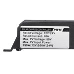 10/20/30/40/50A 12V/24V Light &Time Control Auto Adapte Solar Charge Controller Dual USB Port LED Indicator PWM Solar Controller