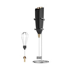 Comfook 2-in-1 Electric Milk Frother Handheld Egg Beater Wireless Mini Foam Maker for Coffee Battery Operated Whisk & Stirrer for Drinks