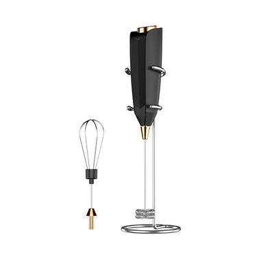 Comfook 2-in-1 Electric Milk Frother Handheld Egg Beater Wireless Mini Foam Maker for Coffee Battery Operated Whisk & Stirrer for Drinks