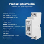 LinkMejor GL-DR-001M Matter Din Rail Relay Switch ON OFF Function WiFi App Voice Control 16A Max Housekeeping Appliance