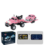TRASPED HG4-194 HG4-197 RTR 1/64 2.4G RWD Mini Alloy RC Car Off-Road Truck LED Light Three Speed Support App Remote Control Vehicles Models Pocket Toys Desktop Collection Gift For Boys