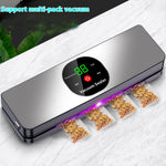 Comfook Portable Cordless Vacuum Sealer With UV Sterilization 26cm Sealing Dry/Moist Modes Touchscreen USB Rechargeable Food Vacuum Sealer Food Preserver