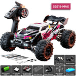 LinkMejor SG618 MAX RTR 1/16 2.4G 4WD 80km/h Brushless RC Car LED Light Off-Road Climbing Truck High Speed Full Proportional Control Metal Differential Drive Shaft Vehicles Model Toys