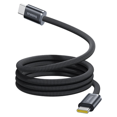 Baseus 100W Type-C to Type-C Magnetic Absorption Cable Fast Charging Data Transmission Tinned Copper Core Line 1M Long for iPhone 16 16 Pro 15 15 Pro Max for HUAWEI for OPPO for SAMSUNG