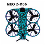 LinkMejor Waterproof PVC Stickers Drone Body Skin Protective Arm Remote Control Protector for DJI NEO 2 RC Drone