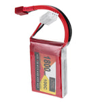 LinkMejor 7.4V 1800mAh 100C 2S LiPo Battery T Deans Plug for RC Car