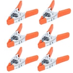 6PCS 6-Inch Spring Clamps Heavy Duty Spring Metal Spring Clamps Clips 2.5-Inch Jaw Opening for Woodworking Carpentry Home Decoration Industrial Production