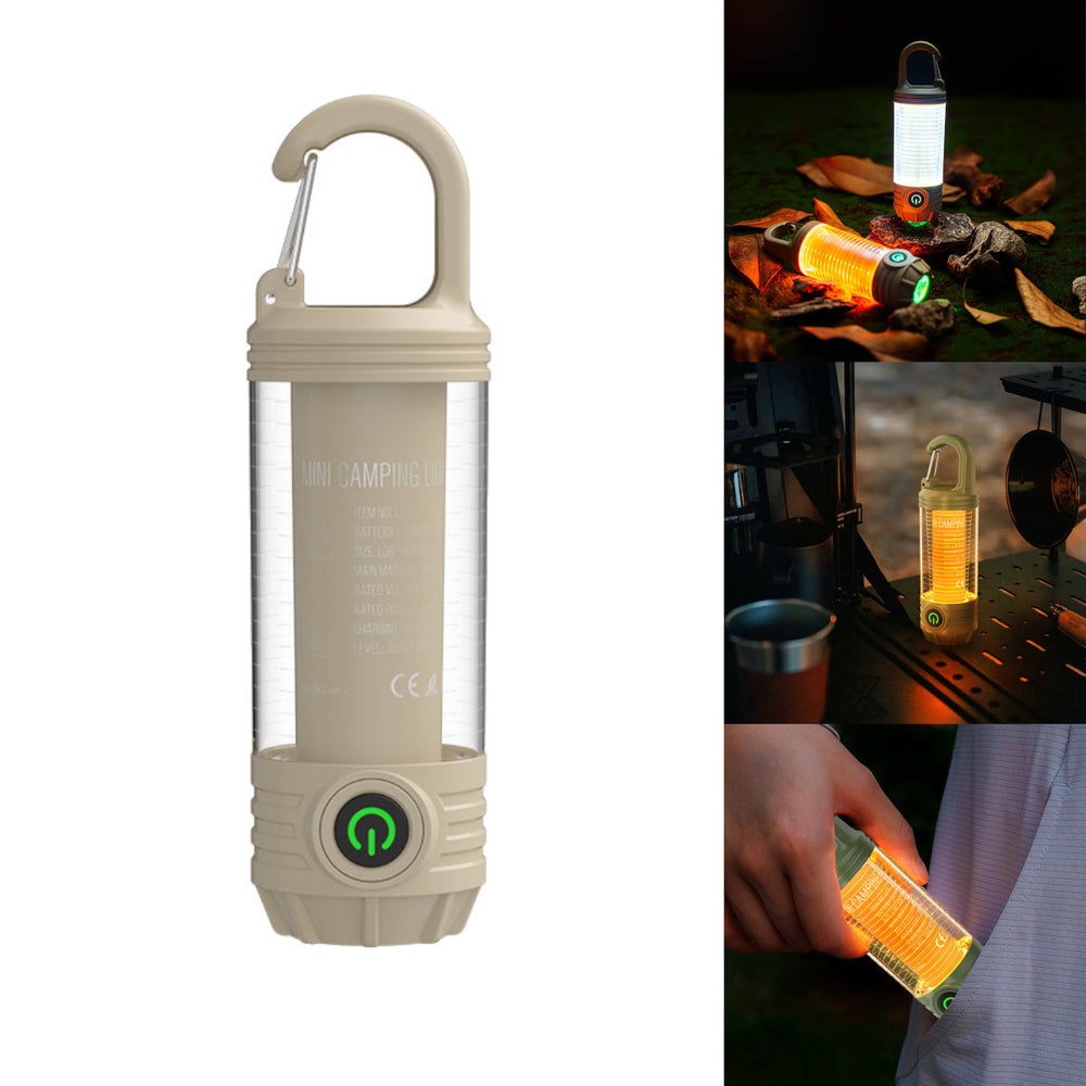Multi Functional Camping Light Outdoor LED Night Riding Light Rechargeable Flashlight Night Light Waterproof Travel Light