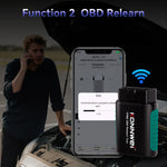 LinkMejor TK100 TPMS OBD Relearn Tool Wireless Bluetooth Tire Pressure Sensor Scanner Car Diagnostic Code Reader for System Diagnosis