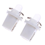 10-Pack T5-B8.5D Single Dome LED Car Light Indicator Light Width Light 5050SMD1 LED Instrument Light Instrument Panel Light High Brightness
