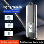 Rechargeable Digital Breathalyzer Non-Contact Alcohol Tester with LED Display Portable Analyzer with Window Breaker & Seatbelt Cutter