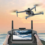 LinkMejor Beast SG902 PRO & MAX GPS 5G WiFi FPV with Touchable LCD Screen Controller 1080P HD Dual Camera 3-Axis Mechanical Self-stabilization Gimbal 360° Obstacle Avoidance One-Key Airdrop Brushless Foldable RC Drone Quadcopter RTF